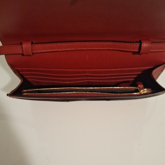 *AUTHENTIC* Gucci Leather Bee Web Wallet On A Strap - Picture 7 of 7